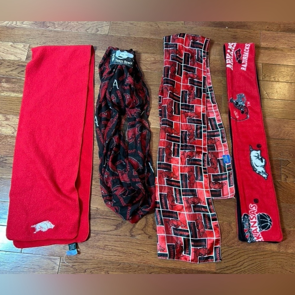 4 Arkansas Razorbacks Sports Team Scarves